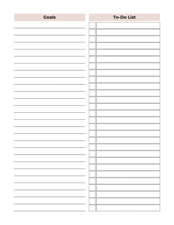 5 year monthly planner (2025–2029) + free smoothie ebook